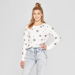 Women’s Star Print Pullover Sweatshirt